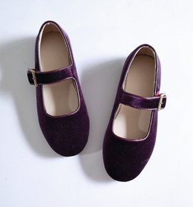 รองเท้าเด็กผู้หญิงแบบแมรี่เจนกำมะหยี่สำหรับงานปาร์ตี้ ชุดเดรสเจ้าหญิงสั่งทำได้ ขายส่งแฟชั่นจำนวนมาก - Product Image 6