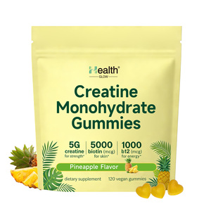 OEM <b>Creatine</b> Monohydrate Gummies Pineapple Flavor 5g Lean Muscle Gym Strength Endurance Vegan Non-GMO Sugar Free Custom Label - Product Image 1