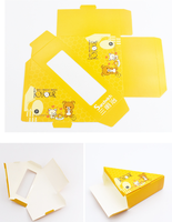 Boîtes en papier d'emballage de pain de Toast de dessin animé, boîte de Sandwich en Carton de petit déjeuner d'œuf