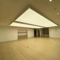 Plafond en tissu tendu PVC ignifuge et résistant au feu avec cadre en aluminium, film souple lumineux LED haute luminosité, boîte à lumière SEG