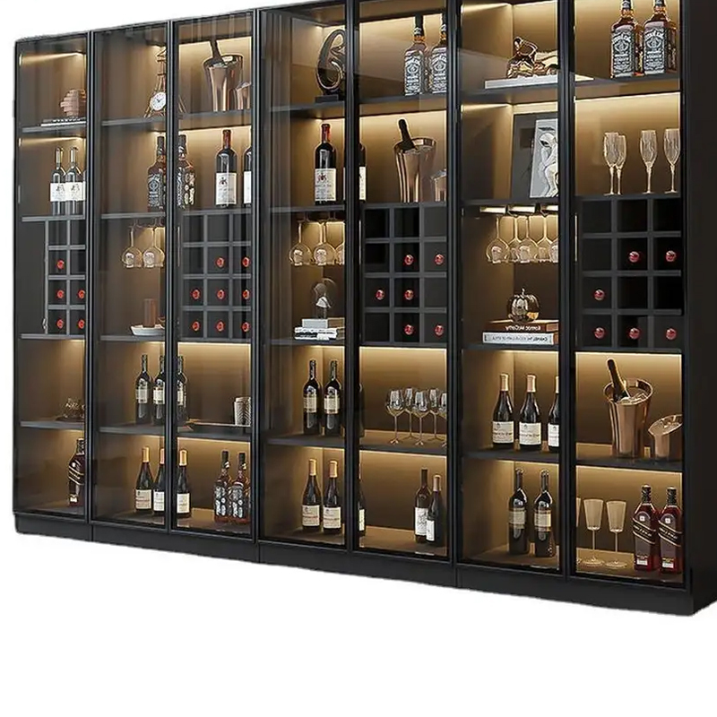 Wine Cabinet with Led Light Whiskey