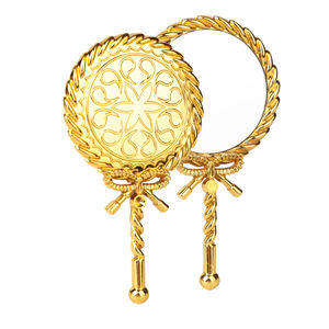 مرآة زينة يدوية محمولة ومدمجة بتصميم أوروبي عتيق وكلاسيكي | للبيع بالجملة بكميات كبيرة | للعناية بالمكياج والشعر والبشرة - Product Image 1