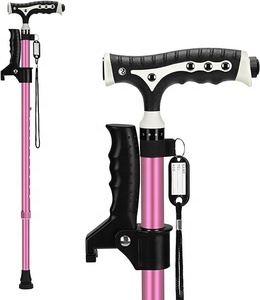 Bastón magnético multifuncional ajustable para ancianos <span class=keywords><strong>con</strong></span> luz LED Bastón para <span class=keywords><strong>caminar</strong></span> <span class=keywords><strong>con</strong></span> <span class=keywords><strong>dos</strong></span> asas - Product Image 6