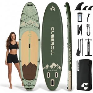 โรงงานผลิต OEM/ODM บอร์ดยืนพายแบบเป่าลมขนาด 11'6"x35"x6'' รุ่น Sup Paddle  วัสดุ Drop Stitch EVA ไม่ใช่บอร์ดสำหรับเล่นเซิร์ฟ รุ่น CR02 พร้อมอุปกรณ์ครบชุด - Product Image 1