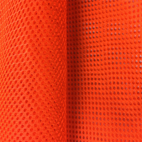 Tissu Fluorescent rouge 100% Polyester maille haute visibilité veste de sécurité réfléchissante haute visibilité