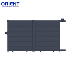 Cadre de <span class=keywords><strong>portail</strong></span> <span class=keywords><strong>en</strong></span> aluminium métallique directement de l'usine avec lattes <span class=keywords><strong>en</strong></span> aluminium ou lattes composites, kits de <span class=keywords><strong>portail</strong></span> battant <span class=keywords><strong>en</strong></span> aluminium pour allée - Product Image 6