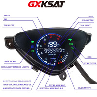 Spidometer Digital GXKSAT untuk Motor MIO 100/MIO SPORTY - Kecepatan Maksimum 120KM/jam Konstruksi Plastik & Logam