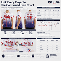 Programme de personnalisation de maillots de baseball avec précommande, taille du maillot et approbation du logo pour les revendeurs de vêtements d'équipe et les clubs scolaires