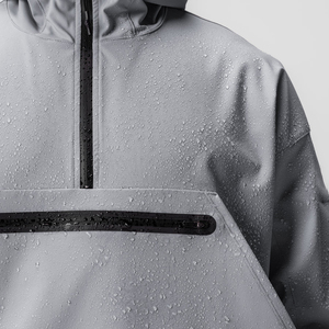 Chaqueta cortavientos <span class=keywords><strong>Anorak</strong></span> con capucha y media cremallera para <span class=keywords><strong>hombre</strong></span> de alta calidad chaqueta deportiva resistente al agua con bolsillo con cremallera - Product Image 5