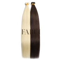 Extensions de cheveux lisses Genius Weft invisibles sans couture, en cheveux humains Remy, trame fine et plate nouée à la main, coupable n'importe où, vente en gros