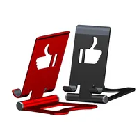 कस्टम डिजाइन Foldable आलसी डेस्क फोन स्टैंड फर्नीचर ऊंचाई समायोज्य स्मार्ट फोन स्टैंड धारक धातु सेल फोन धारक