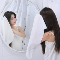 FF3746 65*25cm Serviette de Cheveux Jetable Non-tissé Wrap Turbans Super Absorbant Voyage Camping Randonnée Portable Cheveux Séchage Serviettes