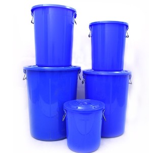 100 liter 100L Eco friendly large round food grade PP plastic water bucket plastic ice bucket with lid and handle