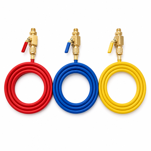 Juego <span class=keywords><strong>de</strong></span> Mangueras <span class=keywords><strong>de</strong></span> Refrigerante para Aire Acondicionado <span class=keywords><strong>Automotriz</strong></span> CT-336, Cuerpo <span class=keywords><strong>de</strong></span> Válvula <span class=keywords><strong>de</strong></span> Latón, Línea <span class=keywords><strong>de</strong></span> <span class=keywords><strong>Carga</strong></span> <span class=keywords><strong>R134a</strong></span> Codificada por Colores (3 Colores), para Servicio <span class=keywords><strong>de</strong></span> Aire Acondicionado en Automóviles - Product Image 5