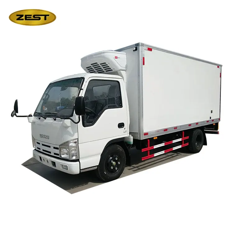 गर्म बेच 2-5 टन प्रशीतित वैन/फ्रीजर बॉक्स ट्रक/प्रशीतित ट्रक कीमत