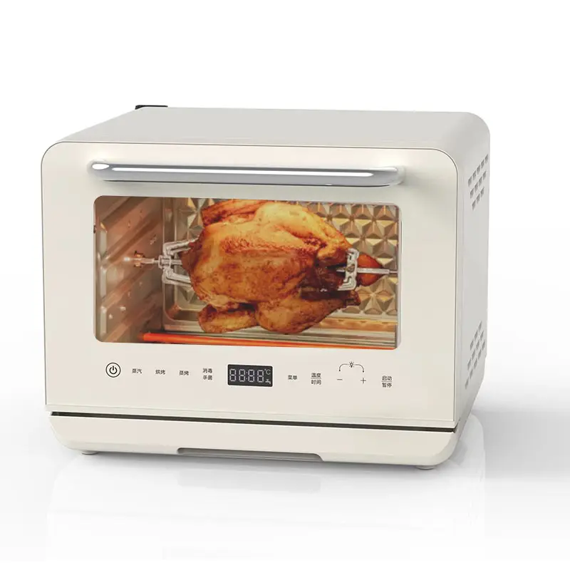 Oven roti listrik Pizza ayam untuk pemanggang kue piring panas Microwave portabel dapur rumah luar ruangan Oven kue