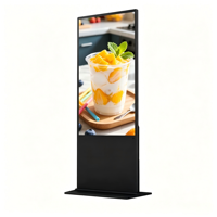 Pantalla Digital LCD HD de 43-65 Pulgadas con Soporte de Pie para Interiores, Pantalla Táctil, WiFi/USB/CMS, Relación de Aspecto 16:9, SDK para Sala de Exposiciones, Texto Personalizable
