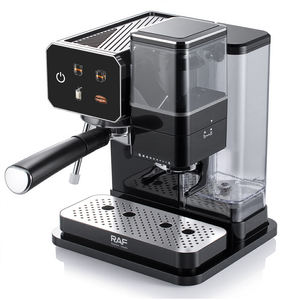 Cafetière RAF 1350W Capacité de 900ml Machine à cycle de brassage double avec <span class=keywords><strong>broyeur</strong></span> intégré Cuillère à mesurer et mousseur à lait - Product Image 2