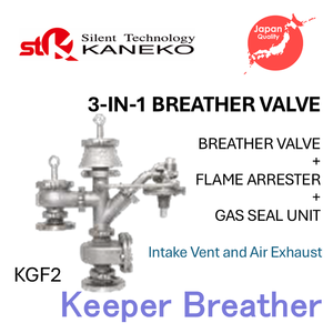 Soupapes de respiration avec dispositif d'extinction de flamme et unité d'étanchéité au gaz / Série KGF - Product Image 3
