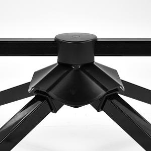 Chaise pliante portable Pride noire, chaise de jardin pentagonale 103x93x55cm, chaise de camping en plein air, chaise de balcon, chaise de bain de soleil - Product Image 2