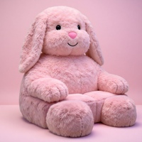 Canapé-lit en forme de lapin ou d'ours, design personnalisé, luxe moderne, pour hôtel, avec rembourrage en éponge et tissu