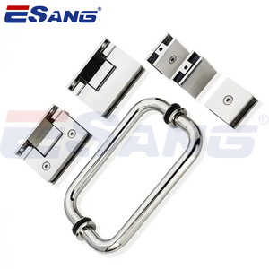 ESANG Stainless Steel 304 Frameless Shower <strong>Hinge</strong> Fitting Adjustment Shower Door <strong>Hinges</strong> <strong>and</strong> <strong>Handles</strong> - Product Image 1