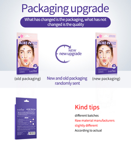 SADOER penghapus jerawat warna-warni Korea, tambalan penghilang noda hitam pudar menyerap jerawat tidak terlihat - Product Image 6