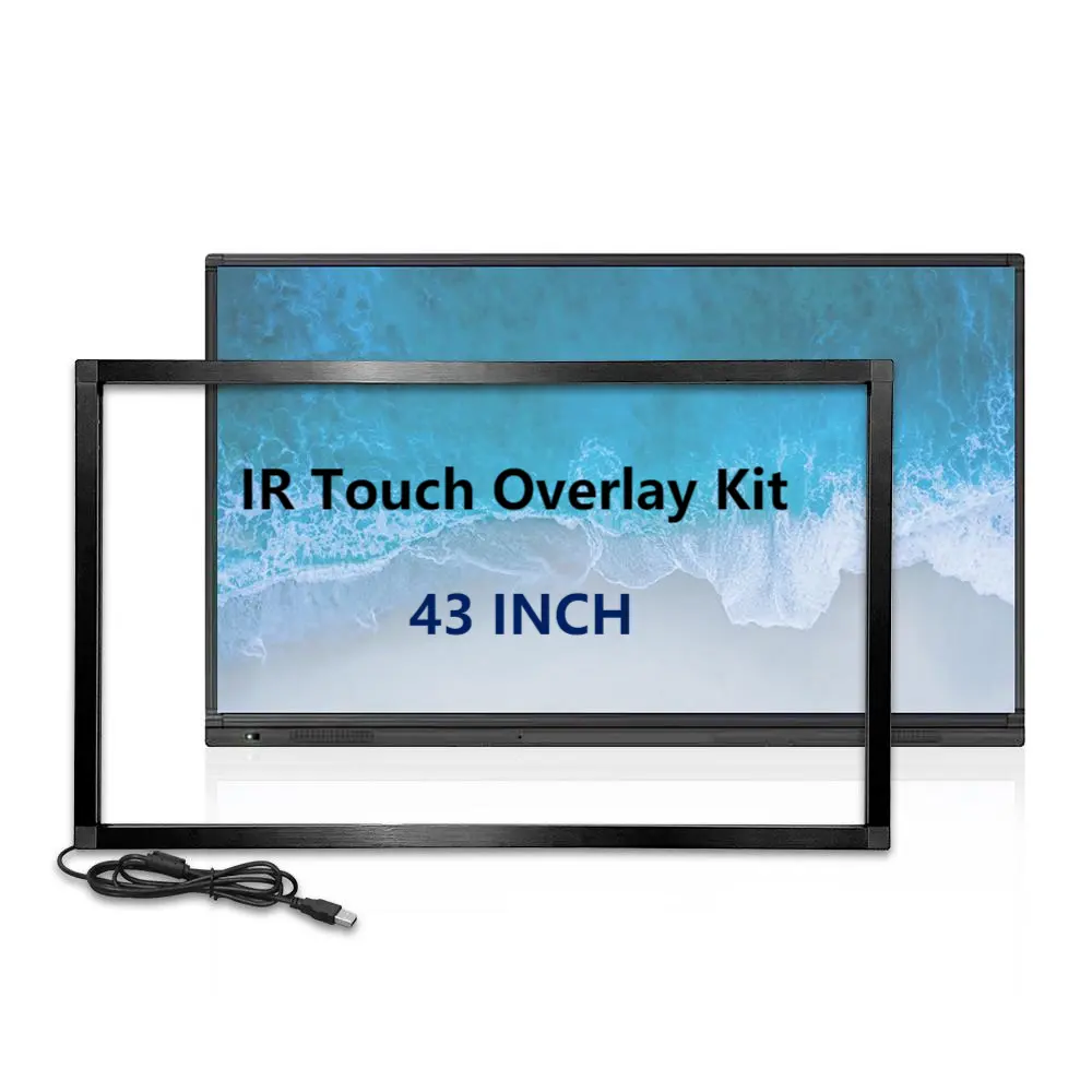 YCLTOUCH 43 inch 20 Points Multi Infrared Touch Frame, ir Touch Screen Overlay, Sensor ir Touch for Touch Monitor
