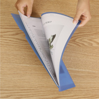 Carpeta de Archivos Transparente en Forma de L, Personalizada, de Plástico PP/PVC, para Suministros de Oficina, con Bolsillo Frontal
