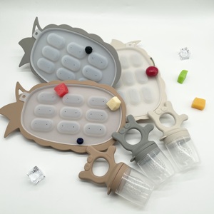Bac <span class=keywords><strong>à</strong></span> glaçons en silicone pour aliments complémentaires pour bébé, bac <span class=keywords><strong>à</strong></span> sucettes, bac <span class=keywords><strong>à</strong></span> lait maternel pour préparation maison - Product Image 3
