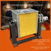 Fourneau de fusion à induction à moyenne fréquence, machine de fusion des métaux pour la fusion du cuivre, du fer et de l'acier, utilisation en laboratoire et industrielle