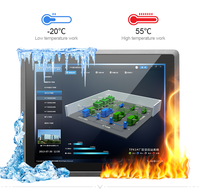 10 12 15 17 19 21.5 pouces industriel écran tactile android panel pc moniteur tout en un pc vrai plat intégré panneau industriel pc