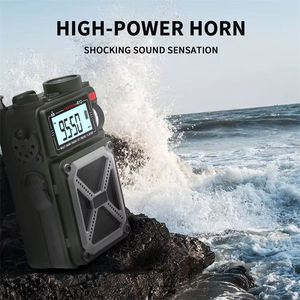 วิทยุพลังงานแสงอาทิตย์แบบมือหมุน รับสัญญาณหลายย่านความถี่ AM FM SW WB พร้อมแบตเตอรี่สำรอง 4000mAh กันน้ำ - Product Image 4