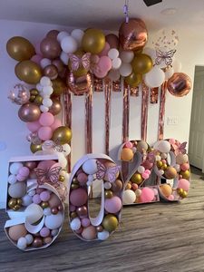 Kit de décoration de cadre de ballons mosaïques de 3 pieds, chiffre 1, pré-découpé, pour Jour commémoratif, Anniversaires, Anniversaire de mariage, Baby Shower - Product Image 3
