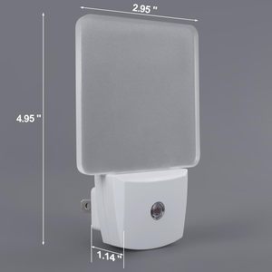 Modern Summer Beach Night <b>Light</b> Sublimation <b>Plug</b> Into <b>Wall</b> <b>Light</b> Sensor Flat White LED Craft Acrylic Square Colorfull Medium - Product Image 6