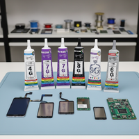 Colle à bijoux en polyuréthane transparente, écologique, à durcissement lent, haute résistance, flexible, Zhanlida 4G/5G/6G/7G/8G/9G 50ML