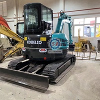 L'excavatrice de Kobelco SK55 SK55SR a utilisé la mini excavatrice Sk55 5.5Ton Sk50 5tonSecond le Japon d'excavatrice CE/EPA
