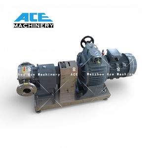 Pompe de transfert rotative à lobes de qualité alimentaire au meilleur prix pour fluides haute viscosité et crèmes, sur chariot, puissance 1,5 kW-400 kW, débit 6 L-1600 L/min, 100 % efficacité - Product Image 5