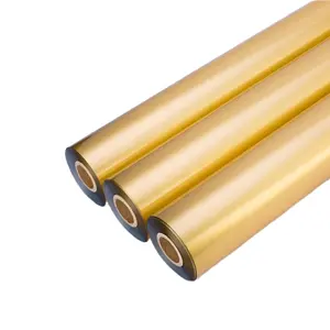 Hot Stamping Foil Gold Silver Hot Stamping Foil Paper Heat Transfer Foil Roll para DIY Leather Package Box Decor 120m