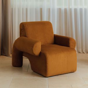 Divano Reclinabile Angolare Monoposto in Tessuto Lusso Leggero Arancione con Massaggio e Imbottitura in Spugna - <span class=keywords><strong>Moderno</strong></span> per <span class=keywords><strong>Soggiorno</strong></span>, Hotel, <span class=keywords><strong>Appartamento</strong></span> - Product Image 1