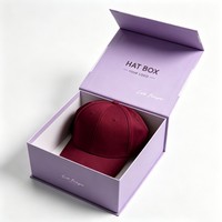 Boîte rigide magnétique pliable extra large sur mesure pour accessoires de mode, chapeau, perruque, emballage cadeau, boîte en carton
