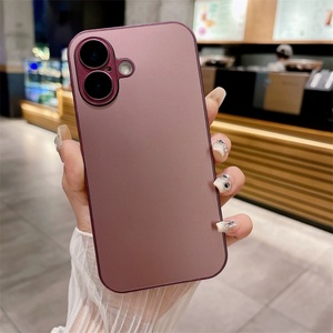 เคสแข็งแบบด้านสีพื้น AG Frosted พร้อมฟิล์มกันรอยเลนส์ สำหรับ iPhone 16 15 14 Plus 13 12 11 Pro Max - Product Image 3