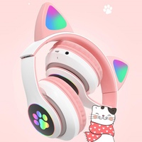 Casque audio filaire supra-auriculaire en cuir dynamique pas cher avec indicateur LED, suppression active du bruit, étanchéité IPX-5, son Hi-Fi, idéal pour les voyages et les appareils mobiles