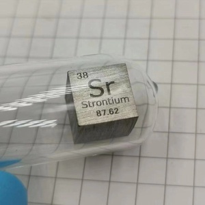 Stroncio Puro al 99.9% YEEMEIDA, Cubo de 10 mm, 2 g, para Colección de Elementos, Precio Bajo - Product Image 2