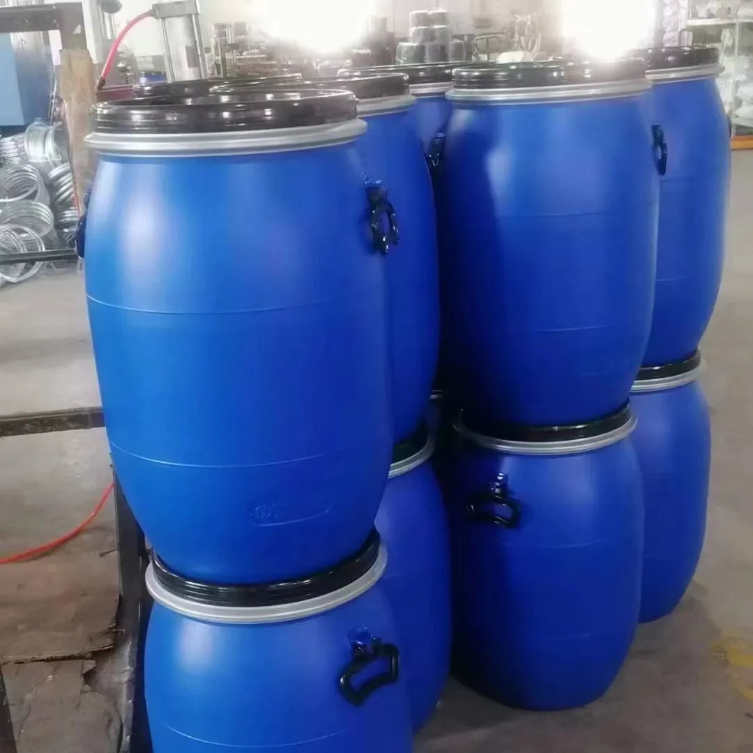 Полый объем 220 л HDPE пищевой анти-УФ пластиковый барабан 220 литр