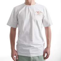 Nouveauté T-shirt pour homme à col rond et manches courtes, coupe ample, tendance, 300 g/m², de qualité supérieure