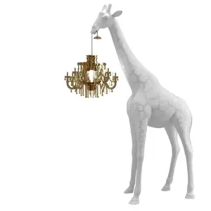 Nuovo Design di Interni Casa Hotel Illuminazione Decorativa Luci Lampadario di Cristallo Animale Moderno Giraffa Lampada Da Terra
