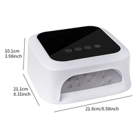 Lampe à ongles UV LED professionnelle 48W avec 4 minuteurs, machine de séchage des ongles, lampe de polymérisation du gel