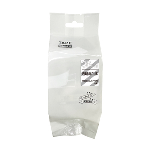 Ruban d'imprimante d'étiquettes Aimo compatible ST36SW, blanc sur transparent, 36 mm * 8 m, papier et plastique - Product Image 2