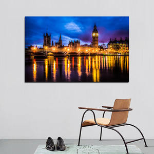 Toile led avec réflexion nocturne du Bridge de londres, en toile, art personnalisé, de haute qualité, vente en gros - Product Image 3